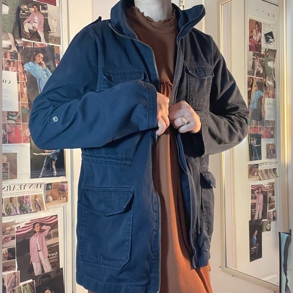 VINTAGE Gap Utility Jacket Navy size M - Picture 3 of 7